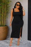 SUNDAY STROLL CASUAL MIDI DRESS PLUS