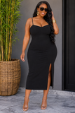 EVERYDAY ERRAND BODYCON MIDI DRESS PLUS
