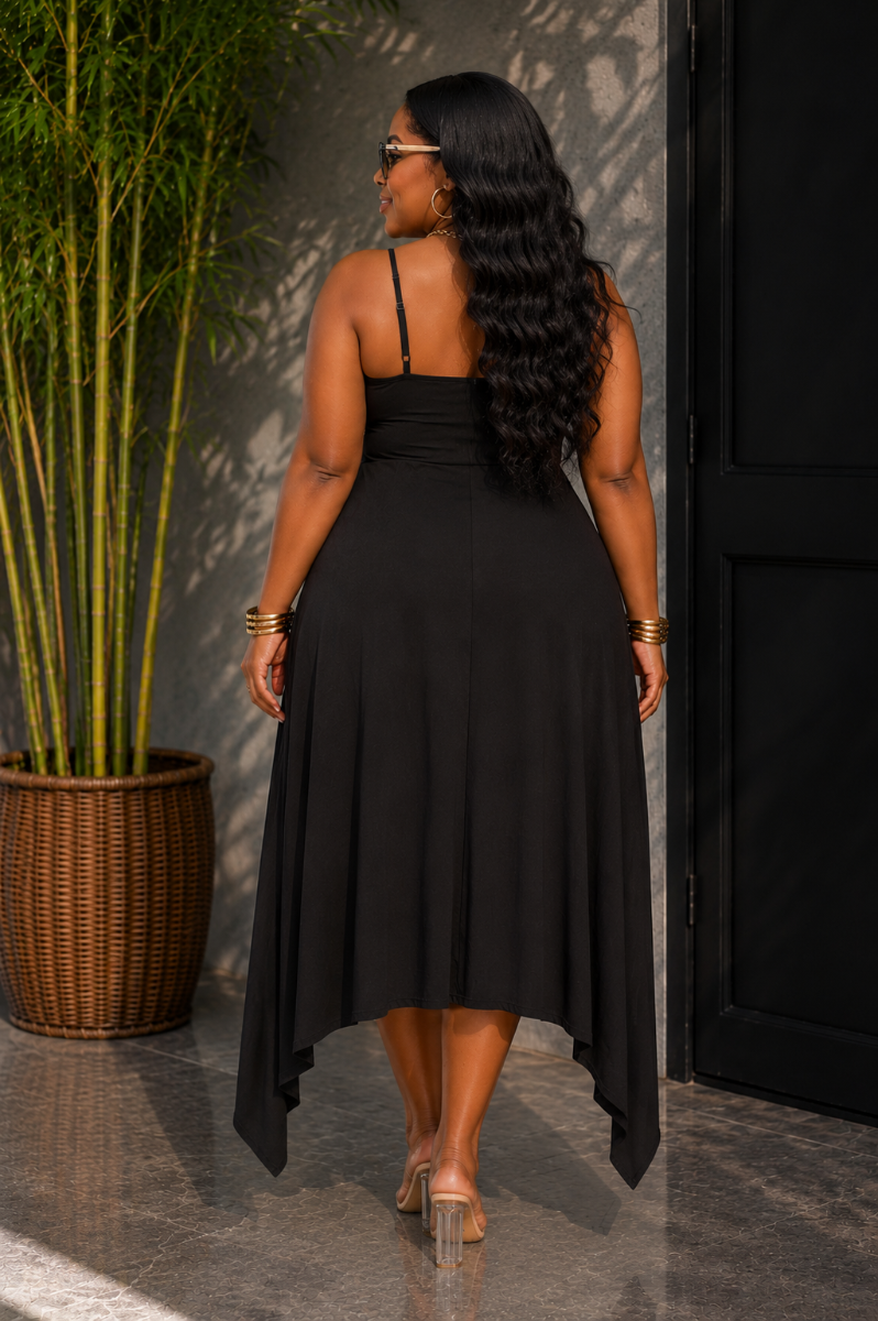 VACATION MODE MIDI DRESS PLUS