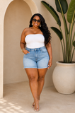 DENIM FEVER PRE WASH SHORTS PLUS