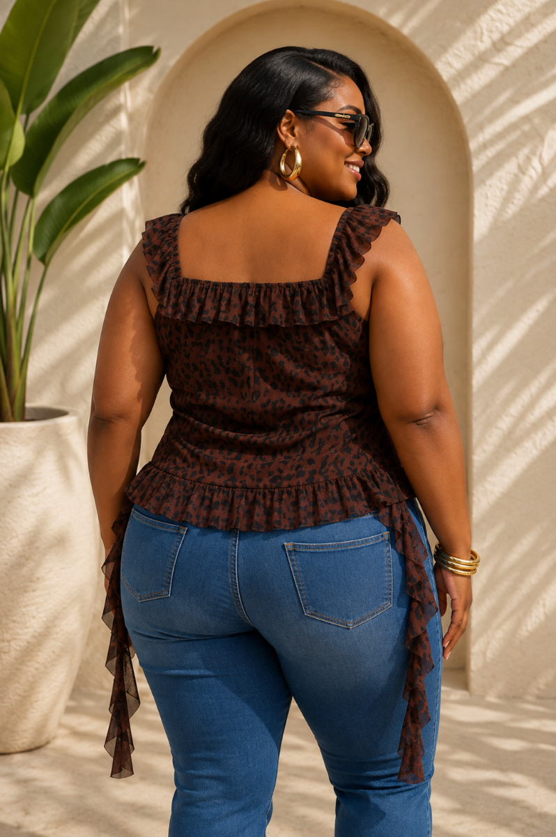 UNTAMED ELEGANCE MESH TOP PLUS