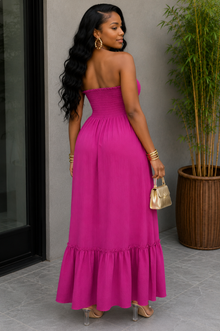 ISLAND BREEZE TUBE MAXI DRESS