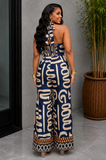 HAZEL MAZE PRINT JUMPSUIT