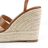 GET ON MY LEVEL WEDGES - BROWN