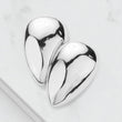 Chunky Upside Teardrop Metal Earrings
