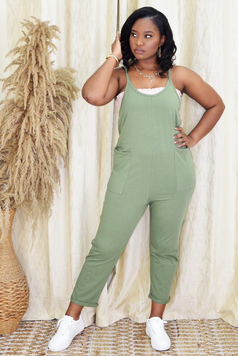 SUCH A VIBE CAPRI JUMPSUIT
