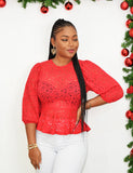 LADY IN LACE BLOUSE