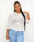 LADY IN LACE BLOUSE