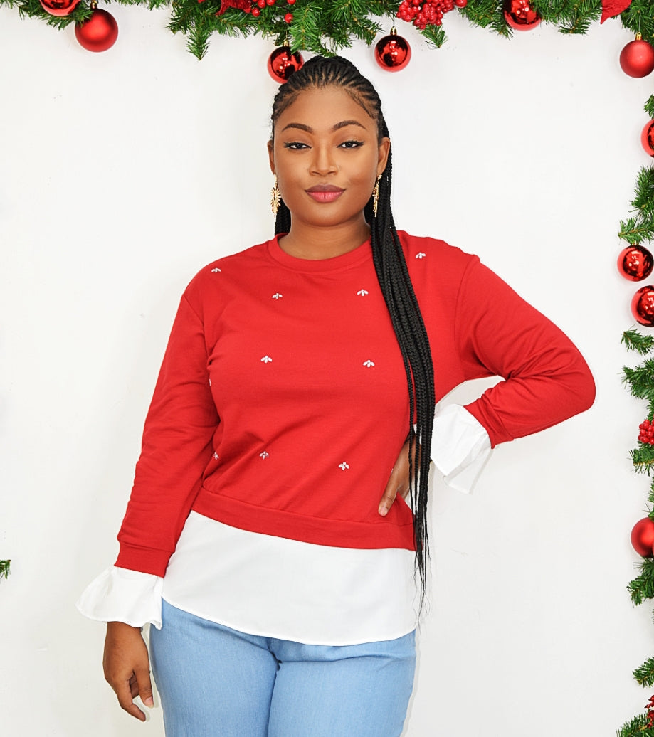 NAUGHTY AND NICE DOUBLE LAYER TSHIRT GRAND BAZAAR