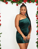IN THE SPOTLIGHT RHINESTONE MINI DRESS