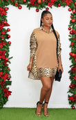 WILD AT HEART LEOPARD SWEATER DRESS GRAND BAZAAR