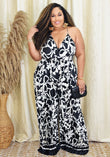 SENSE OF STYLE PLEATED JUMPSUIT PLUS