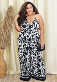 SENSE OF STYLE PLEATED JUMPSUIT PLUS