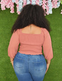BREEZY CONFIDENCE TIE FRONT TOP PLUS