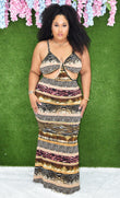 CAN'T BE TAMED CUT OUT MAXI DRESS PLUS