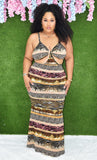 CAN'T BE TAMED CUT OUT MAXI DRESS PLUS