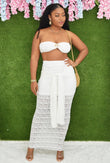 BETTER THAN EXPECTED TEXTURED SKIRT SET