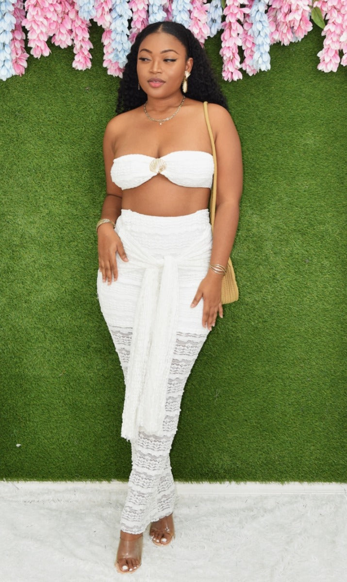 BETTER THAN EXPECTED TEXTURED SKIRT SET