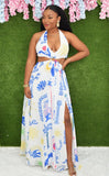 FESTIVAL OF COLOR CUT OUT MAXI DRESS GRAND BAZAAR