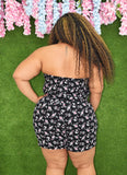 KRISSA FLORAL TUBE ROMPER PLUS
