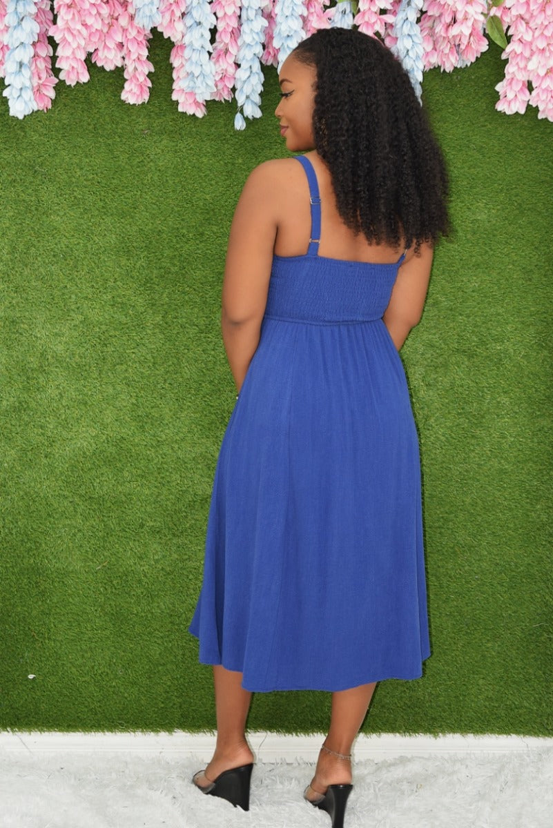 SIMPLE AND SWEET MIDI DRESS