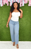 ELEGANT WHITE STATEMENT TUBE TOP GRAND BAZAAR