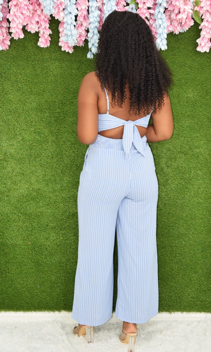 STEPHANIE STRIPE JUMPSUIT