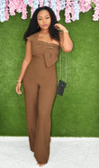 PERFECT TIMING BOW DETAIL JUMPSUIT