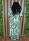 IN MY FLORAL PLISSE PANTS SET PLUS