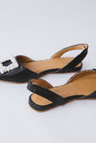 PRETTY PEARLS FLAT SLINGBACKS