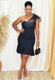 CLASSY ONE SHOULDER BODYCON DRESS
