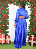 ATHENA CUT OUT PLEATED MAXI DRESS