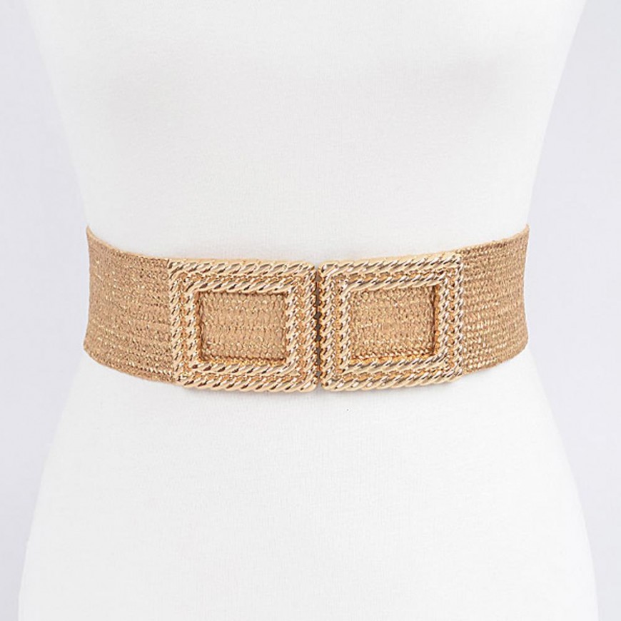 Plus size best sale double buckle belt