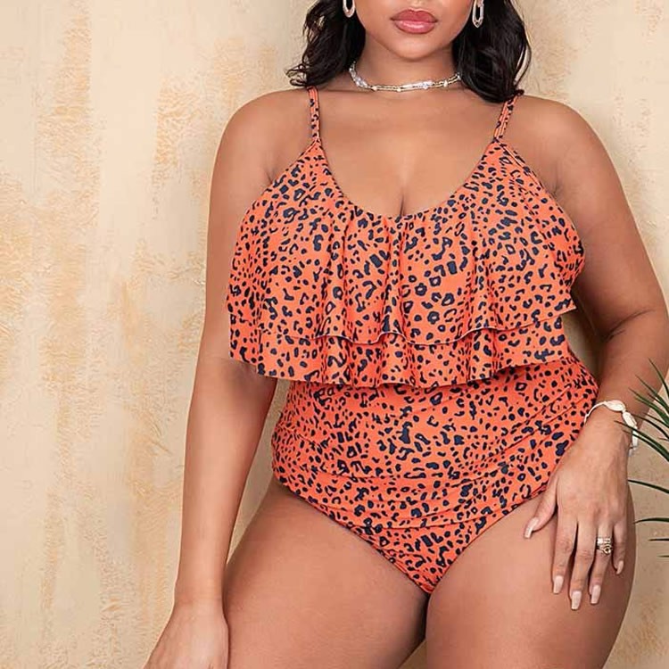 Plus size ruffle swimsuit new arrivals