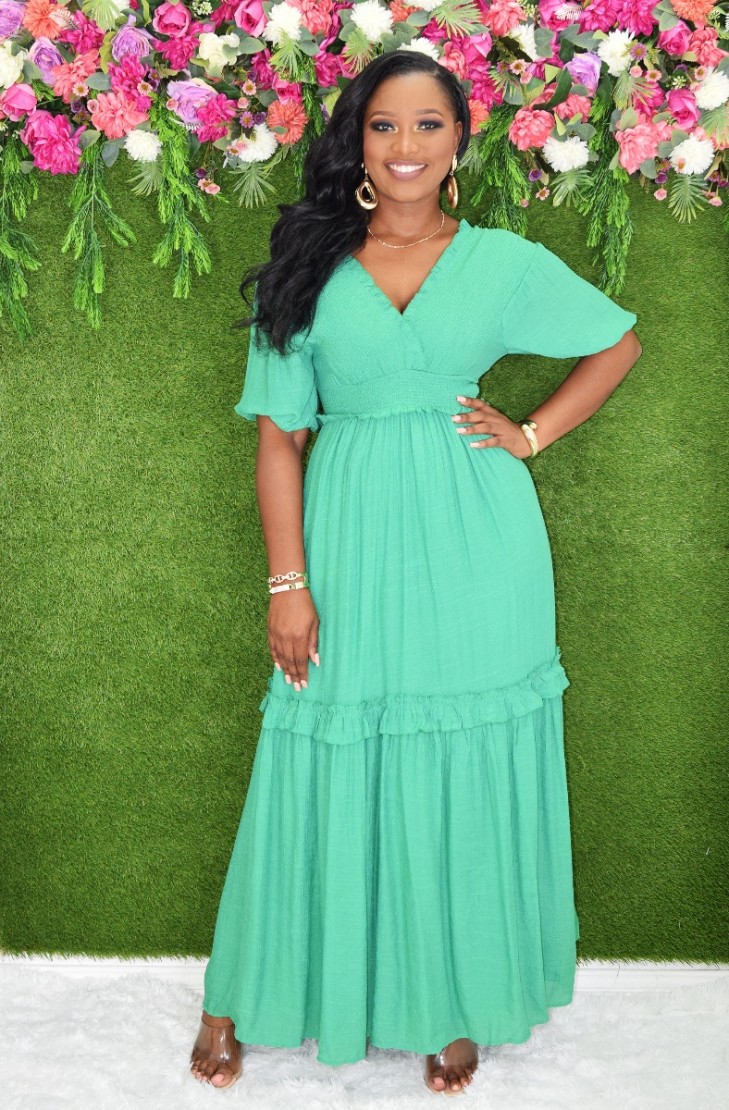 ELANA LAYERED MAXI DRESS
