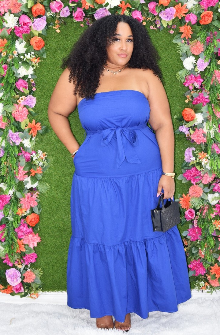MELONIE LAYERED MAXI DRESS PLUS
