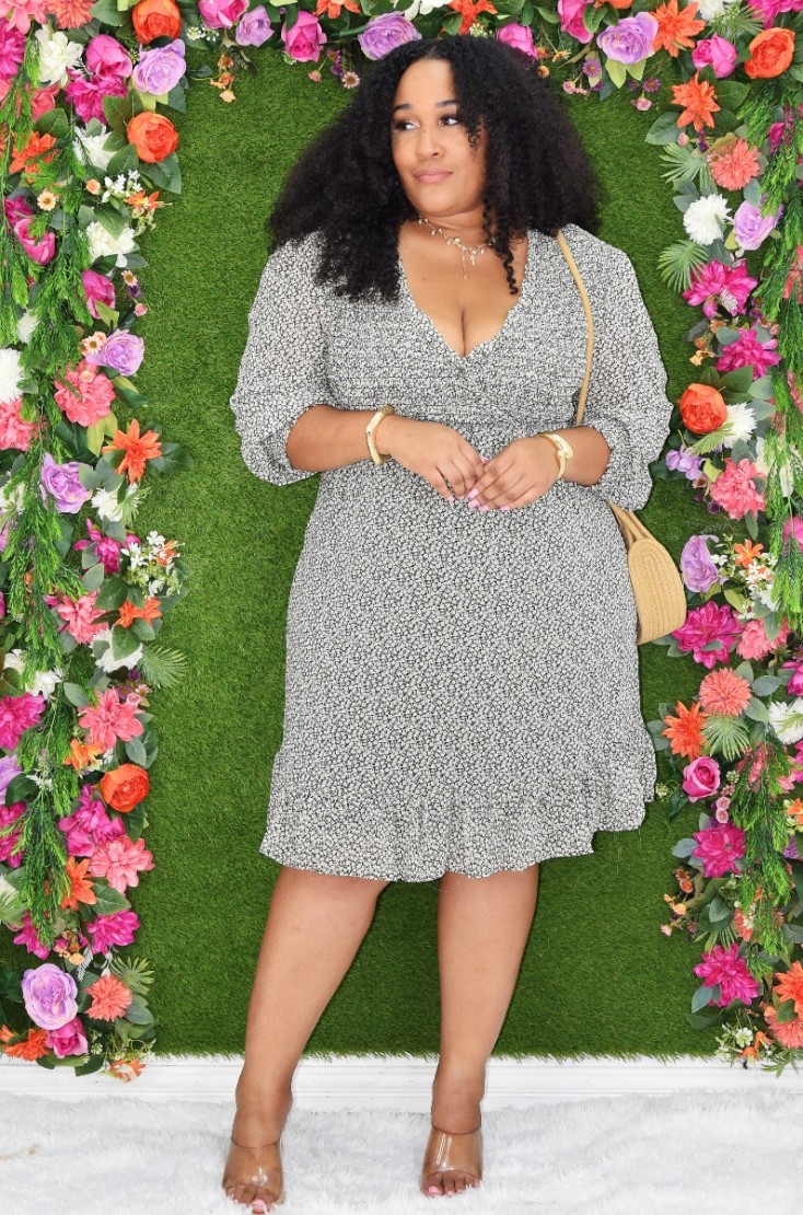 MAYA FLORAL DRESS PLUS