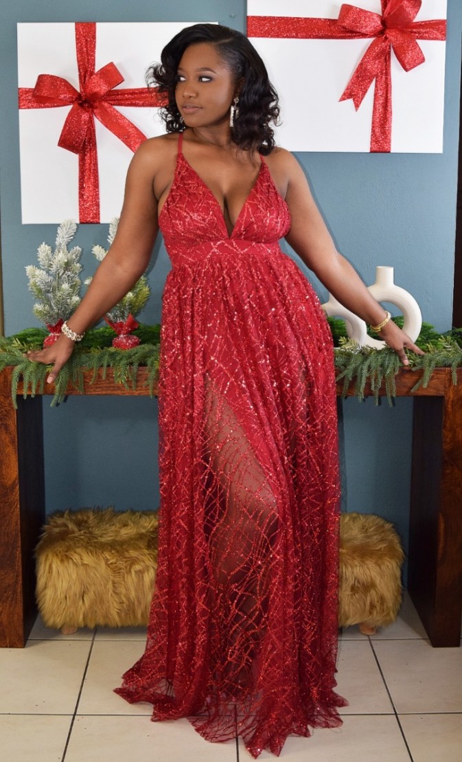 SPARKLE IN THE NIGHT MAXI DRESS