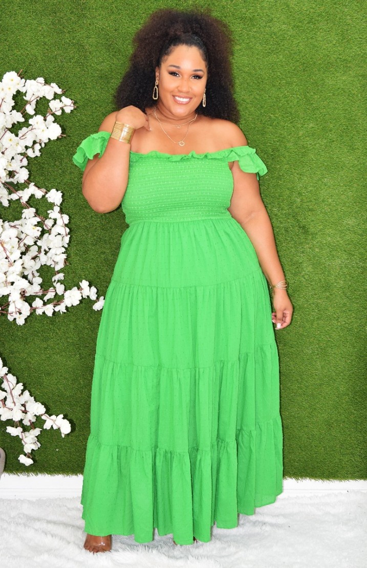 Plus size layered maxi dress sale