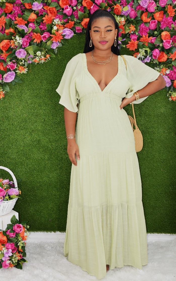 Layered maxi dress hot sale