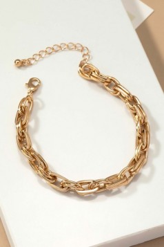 Chunky double link chain bracelet