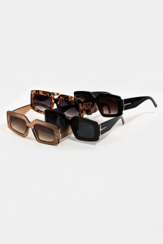 Acetate Rectangle Frame Fashion Sunglasses