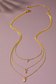 3 LAYER DELICATE DIAMOND NECKLACE GRAND BAZAAR