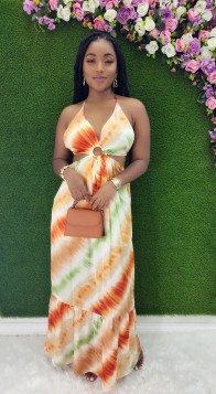 UNDER THE SUNSET CUT OUT MAXI DRESS