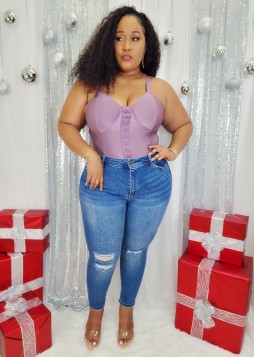 CLOUD NINE STRETCHY BODYSUIT PLUS