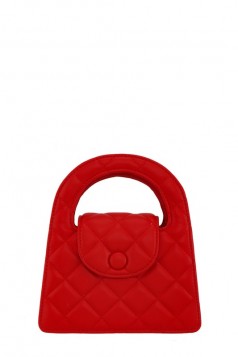 Quilted Style Top Handle Bag