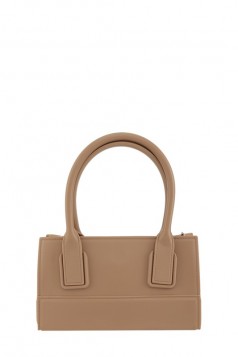 Square with Handle Jelly Bag Beige