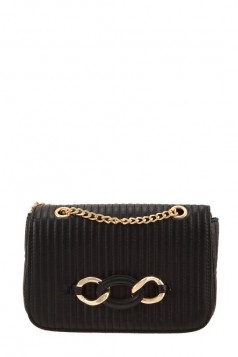 Rectangle Crossbody Bag With Chain Accent GRAND BAZAAR