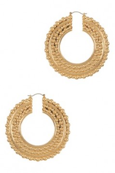 Oversize Geometric Metal Hoop Earring