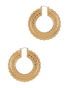 Oversize Geometric Metal Hoop Earring GRAND BAZAAR